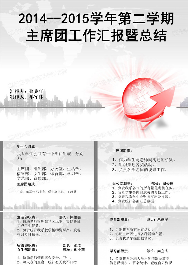 学生会主席团工作总结