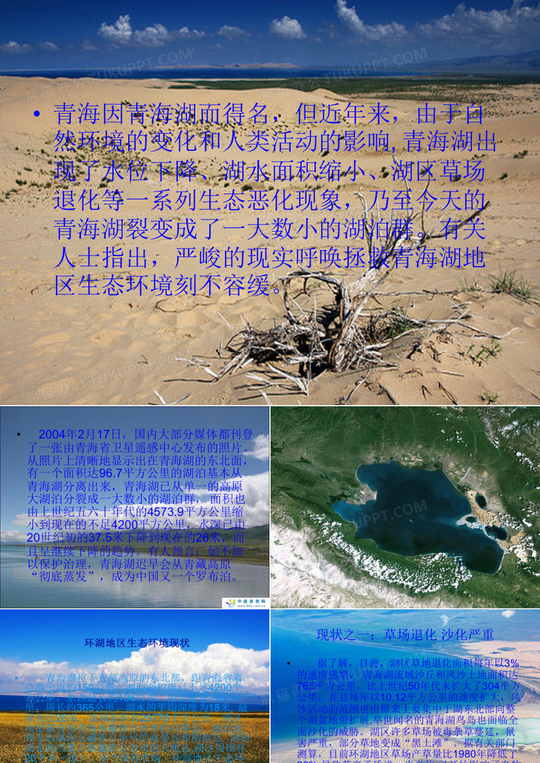 青海湖生态危机