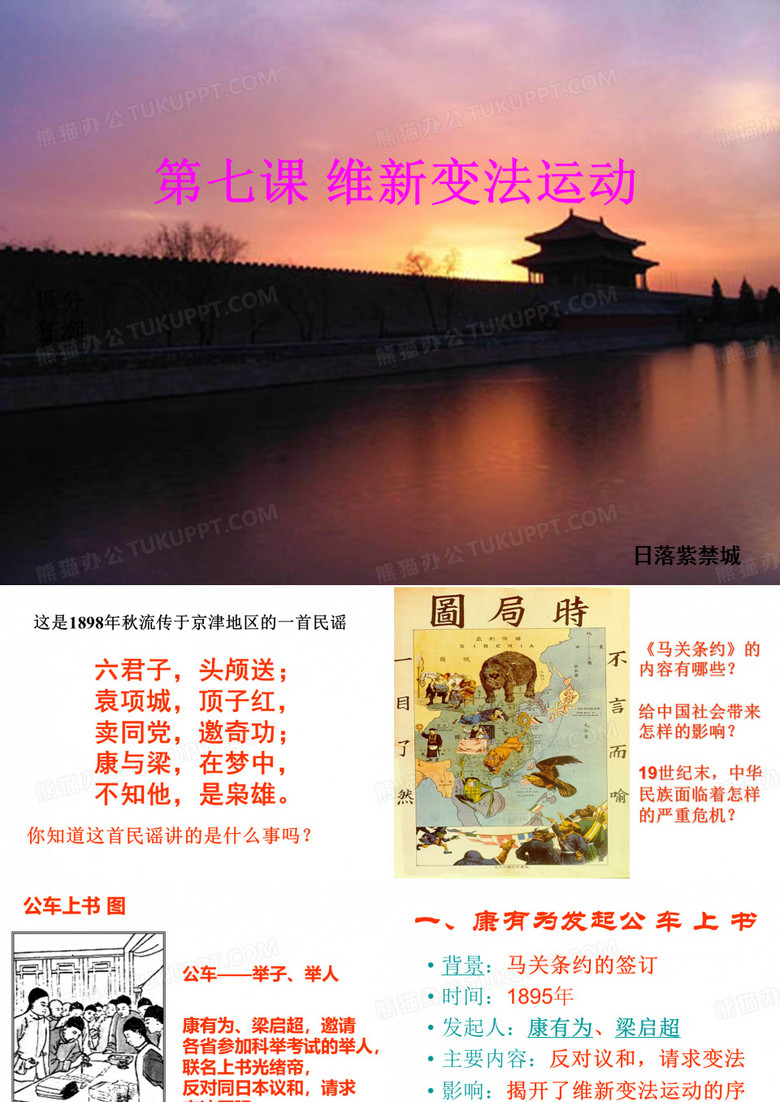 维新变法运动课件