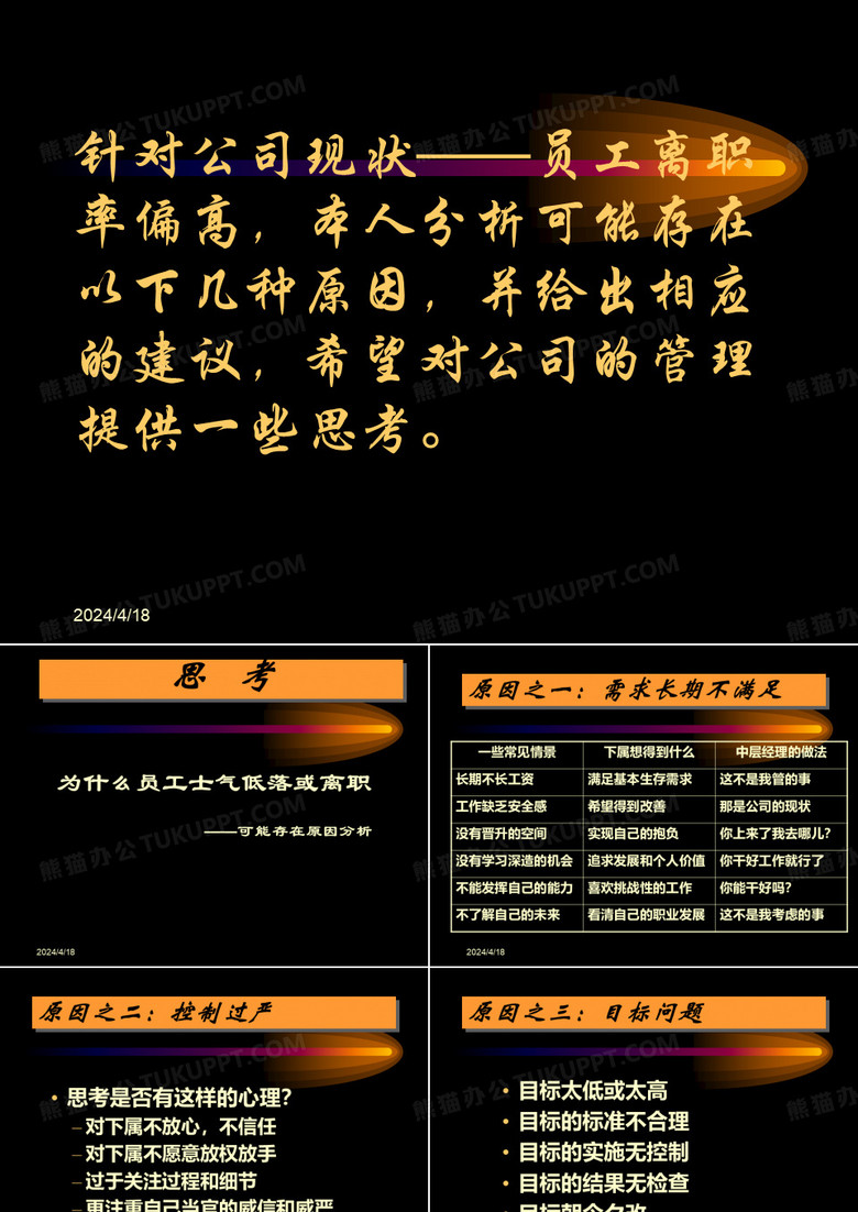 员工离职率高可能的原因