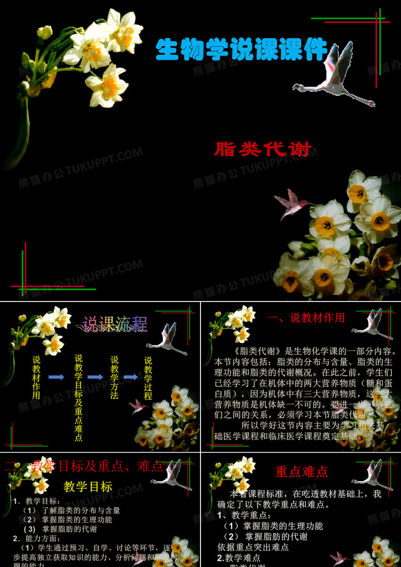 生物说课--- PPT课件