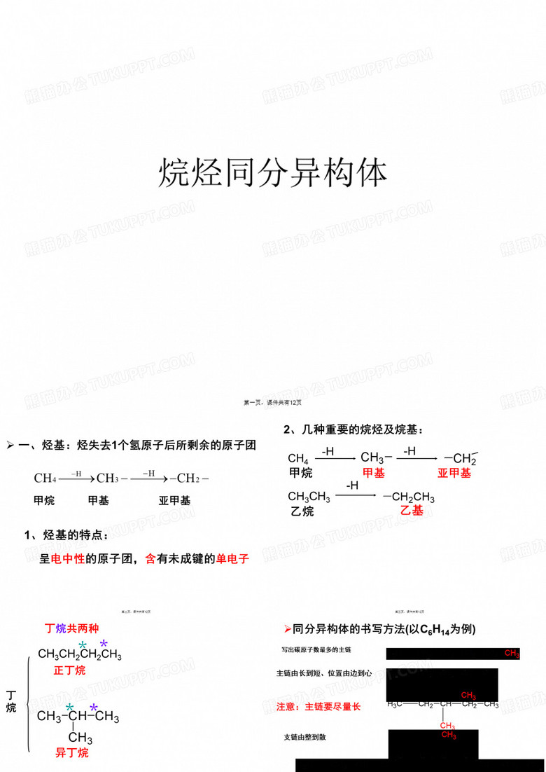 烷烃同分异构体
