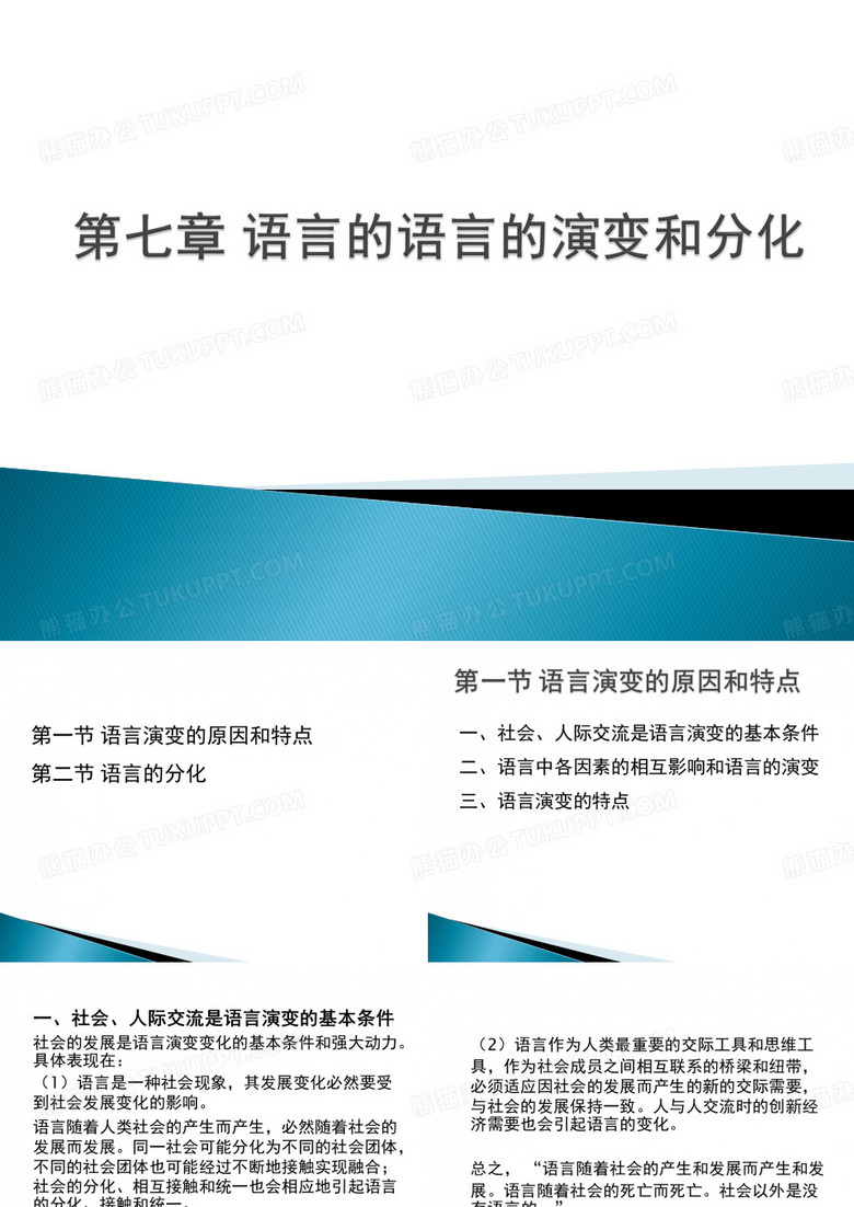 语言的语言的演变