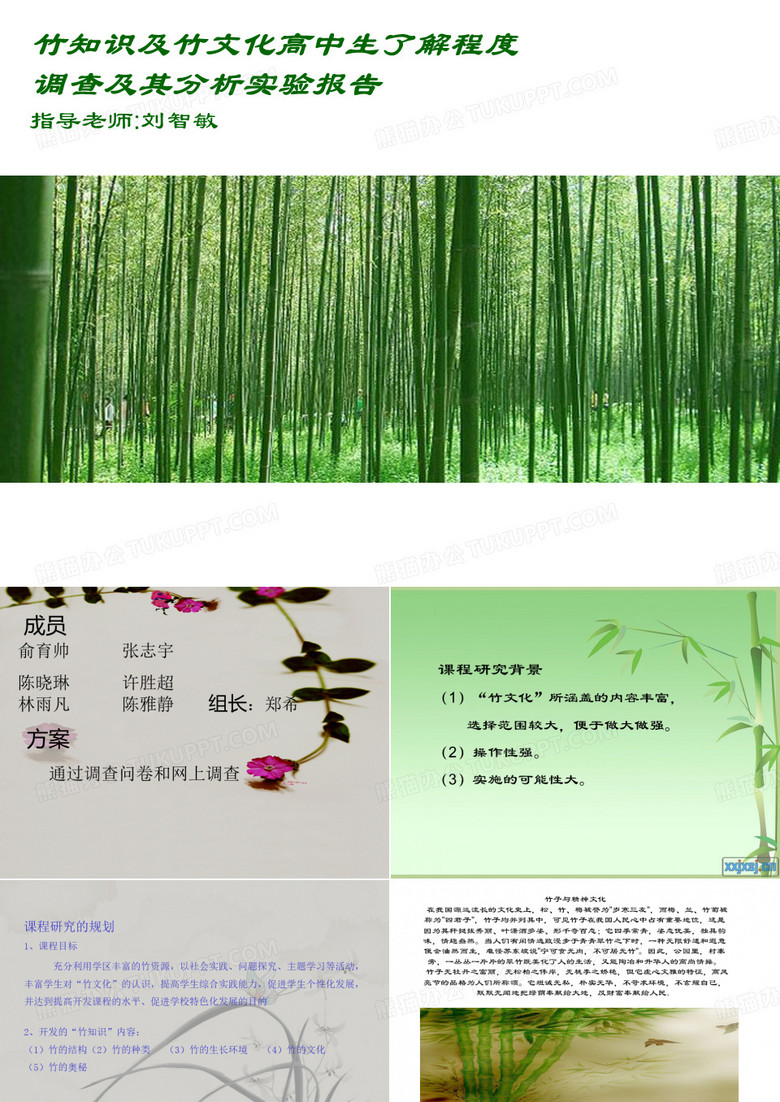 “竹文化”主题综合实践活动