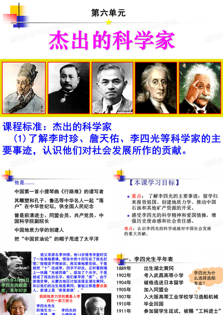 李四光.ppt