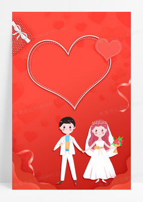 红色婚礼背景图片素材