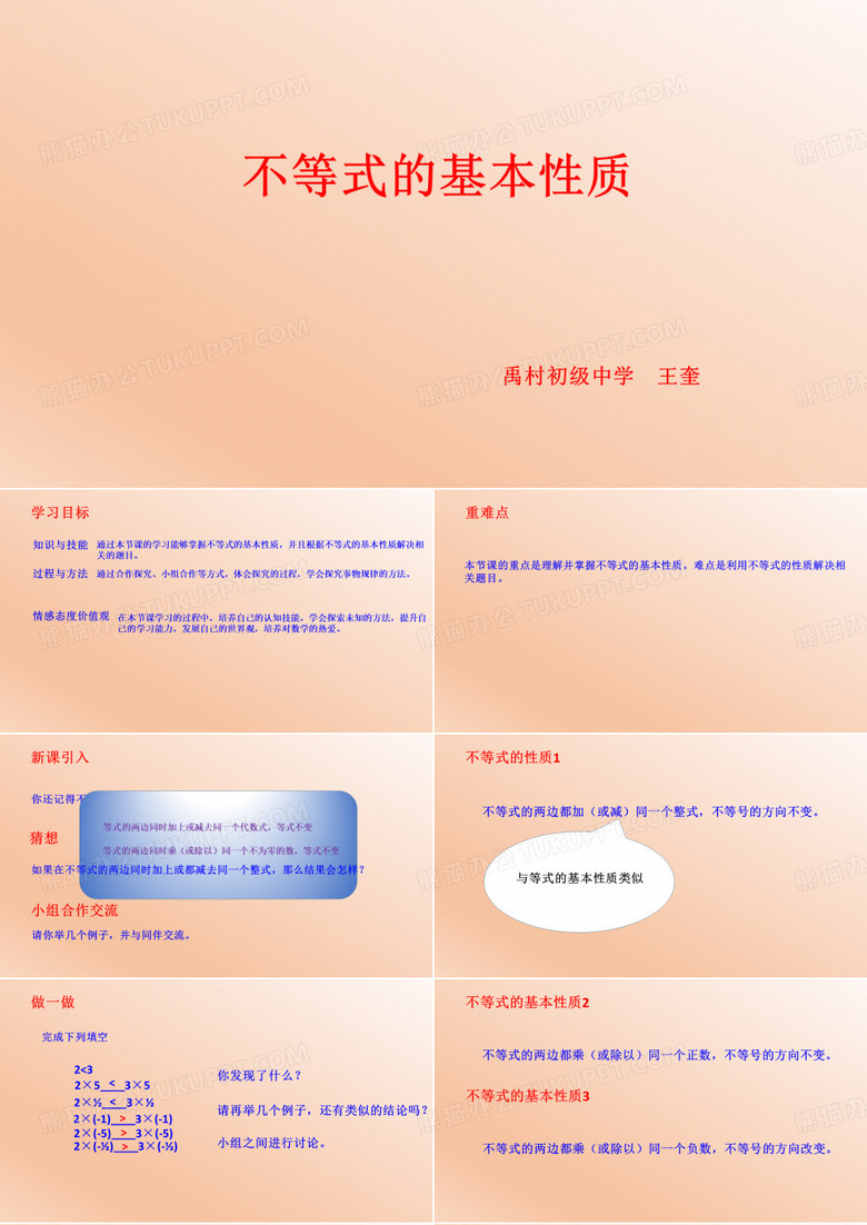不等式的基本性质