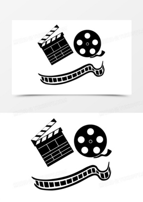 场记板摄影胶卷免抠元素