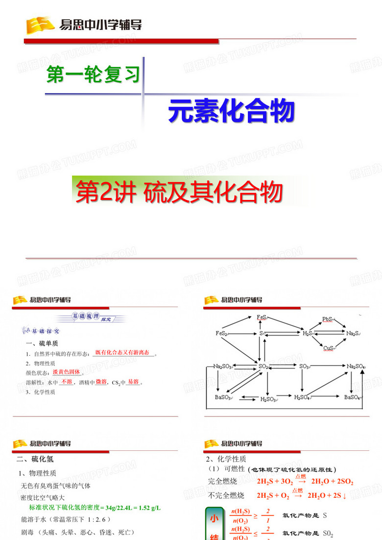硫及其化合物