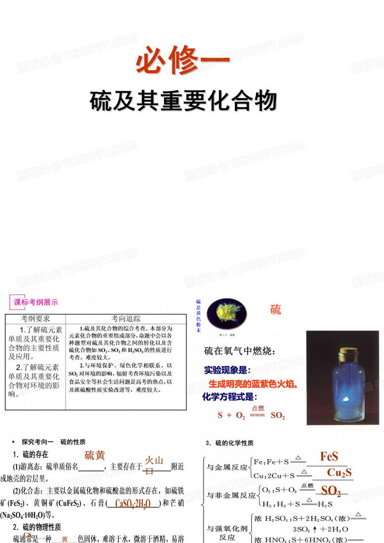 硫及其化合物