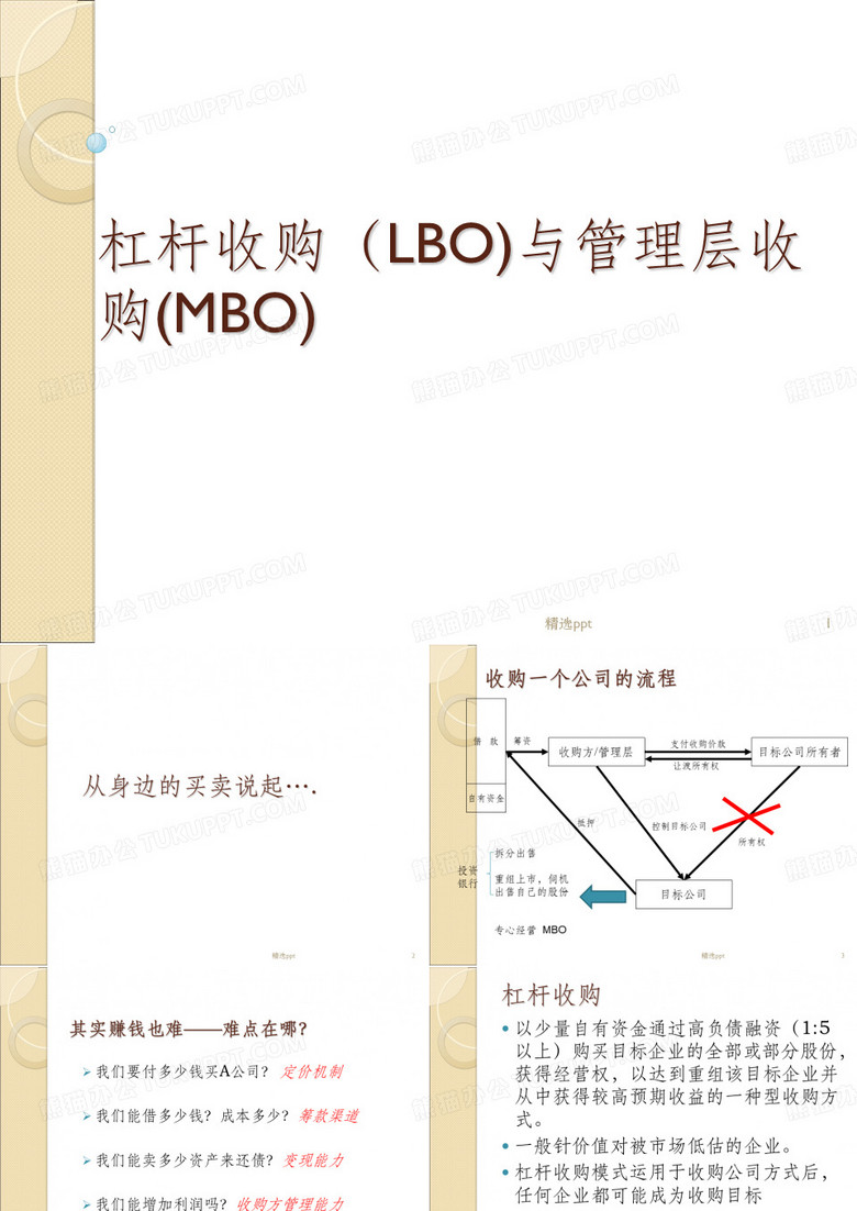 杠杆收购与管理层收购