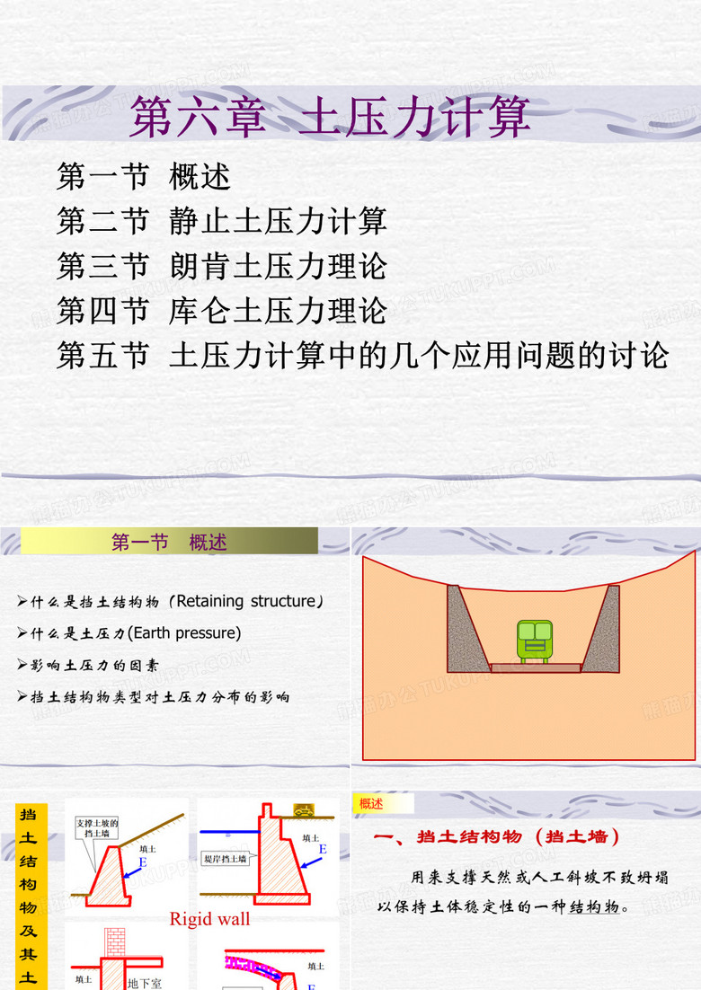 河北工业大学考研土力学-第六章土压力