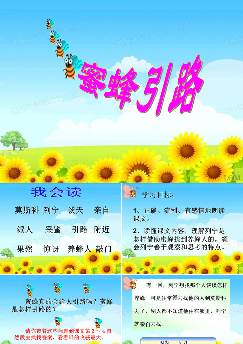 《蜜蜂引路》课件