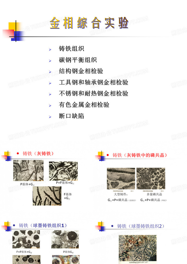 常见金相组织图片【可编辑】