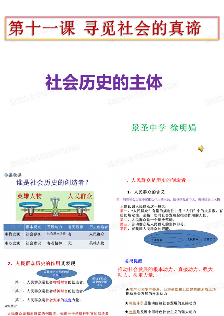 社会历史的主体