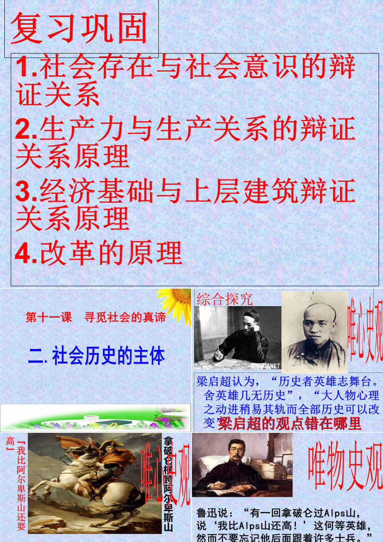 社会历史的主体ppt
