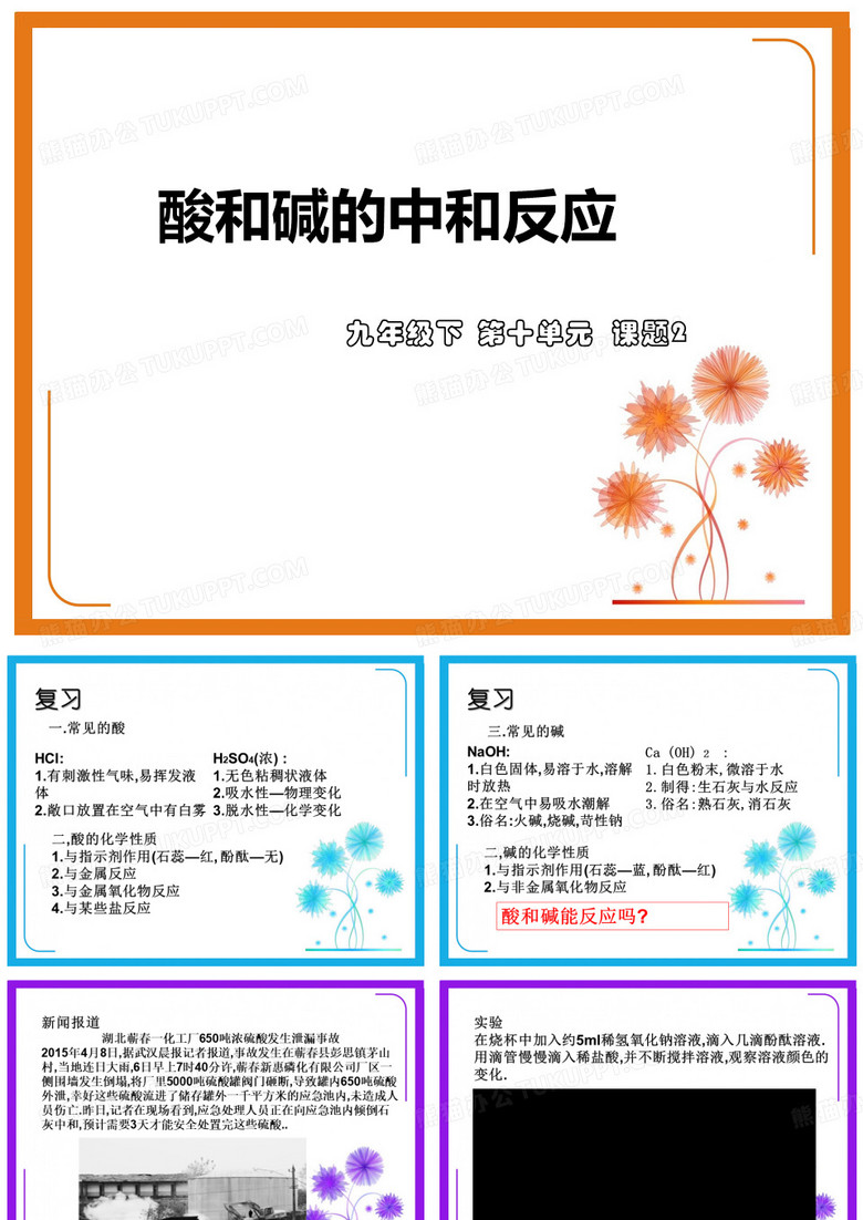 酸和碱的中和反应