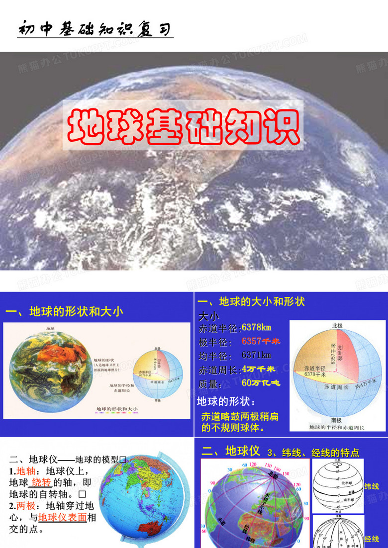 地球和地球仪