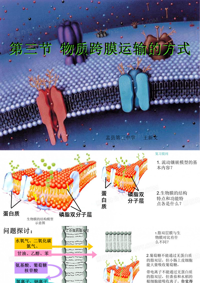 物质跨膜运输的方式