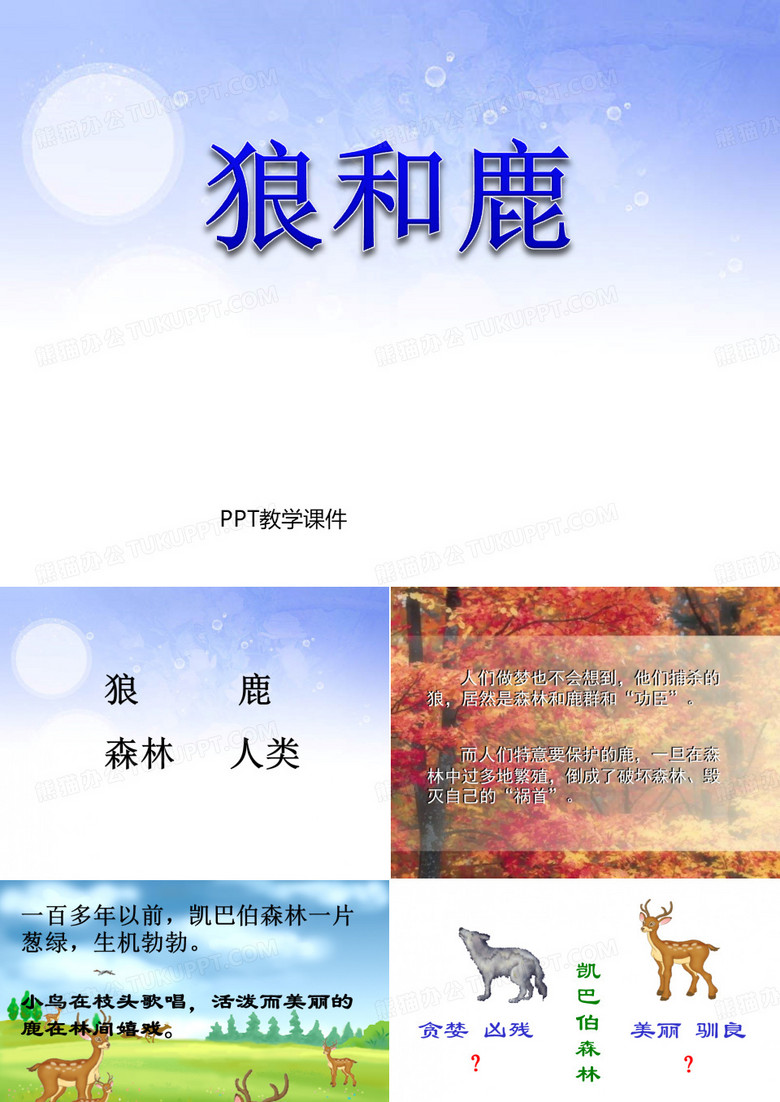 狼和鹿PPT课件