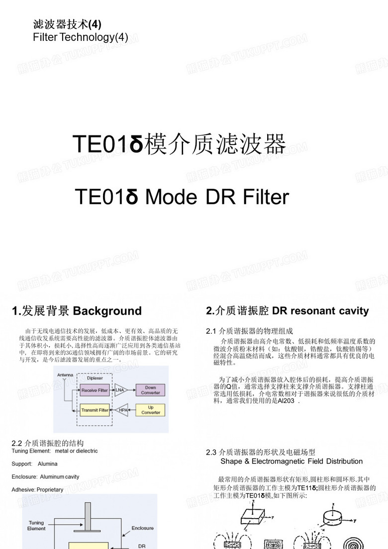 滤波器技术(4)-介质滤波器