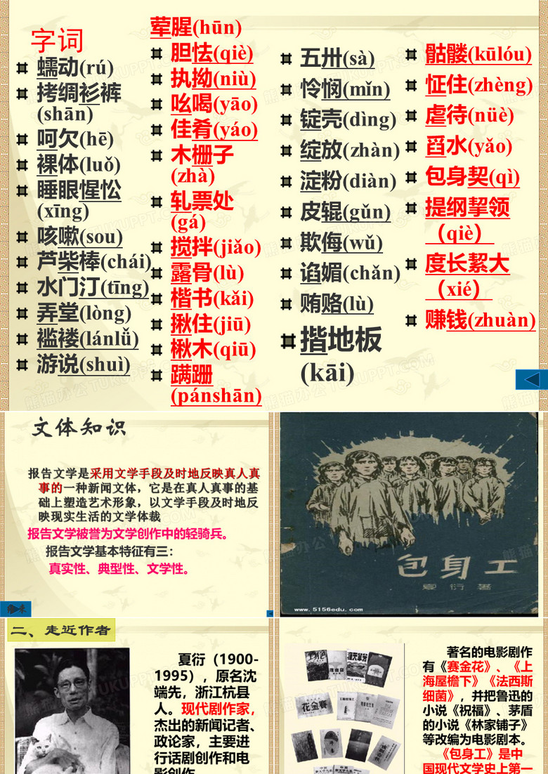 《包身工》课件