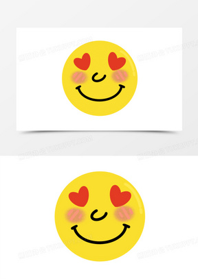 圆脸喜欢脸红表情包