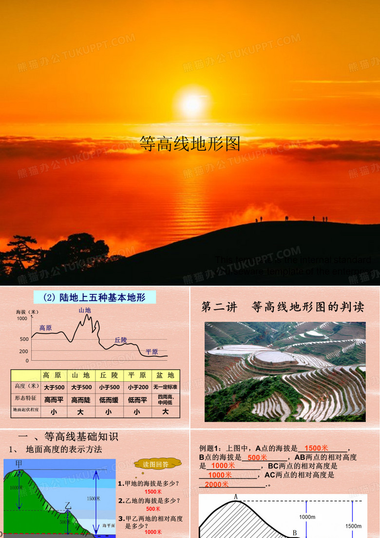等高线地形图