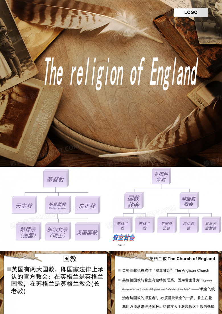 英语国家概况英国宗教课件