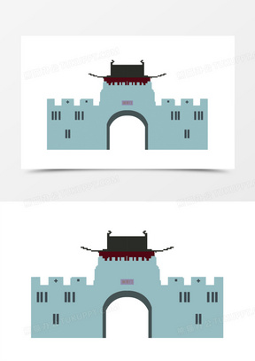 扁平像素风洛阳丽景门530手绘卡通锦衣卫形象元素242