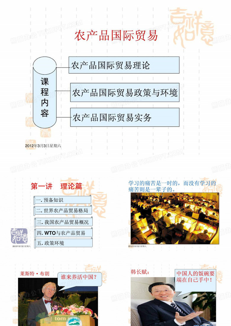 农产品国际贸易理论与实务