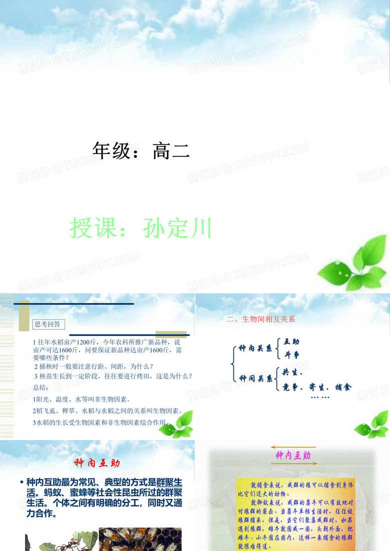 种间关系ppt课件(自制)