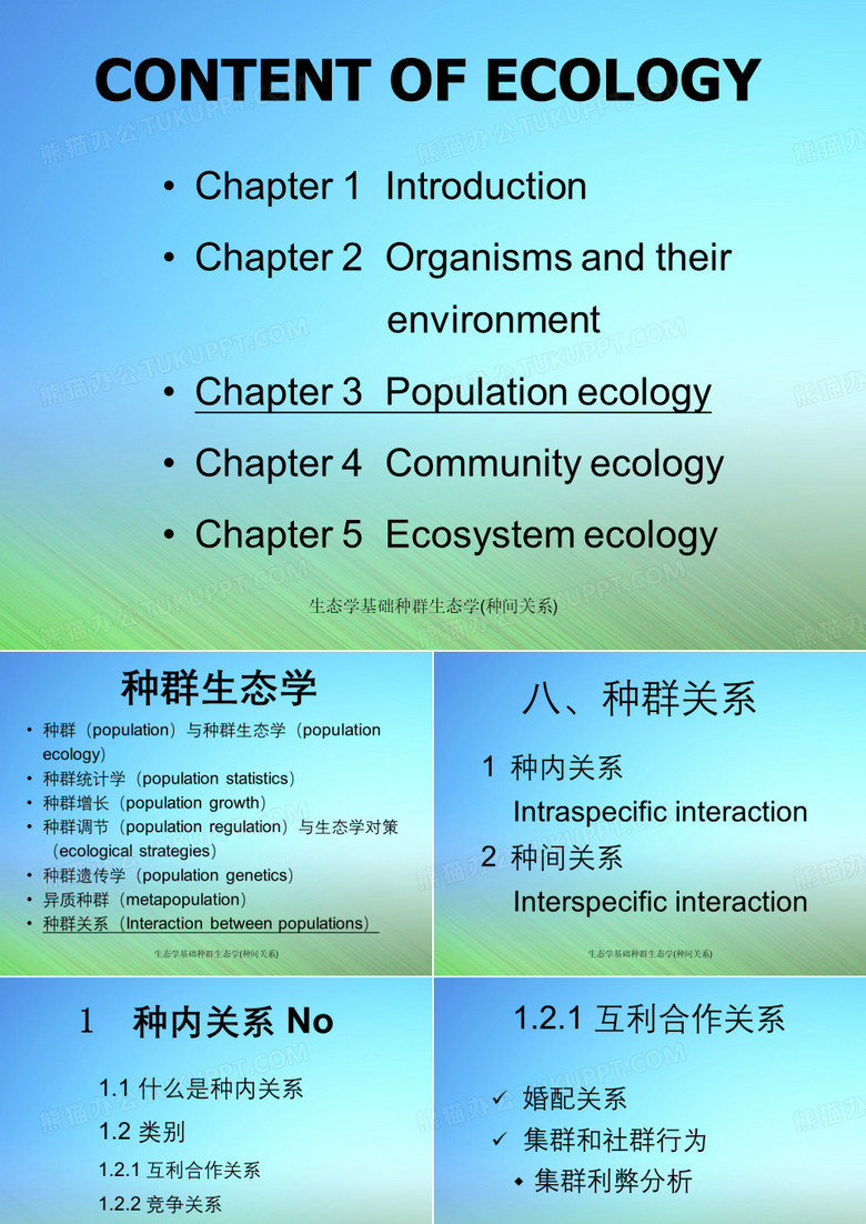 生态学基础种群生态学(种间关系)