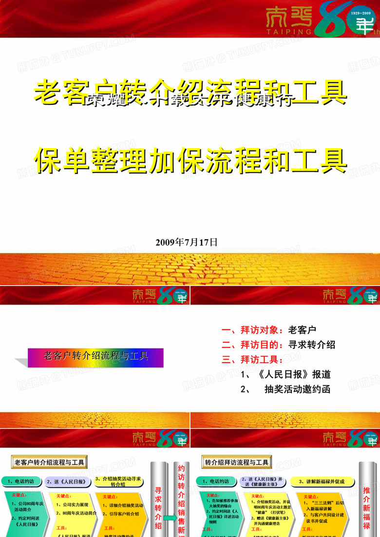 老客户转介绍流程和工具(PPT 33张)