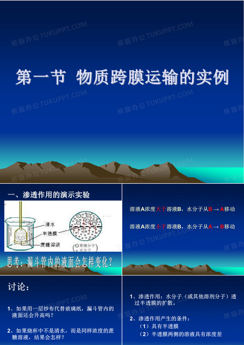 物质跨膜运输的实例