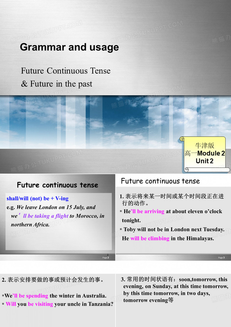 将来进行时和过去将来时