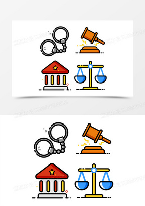 法律天平的象征图案