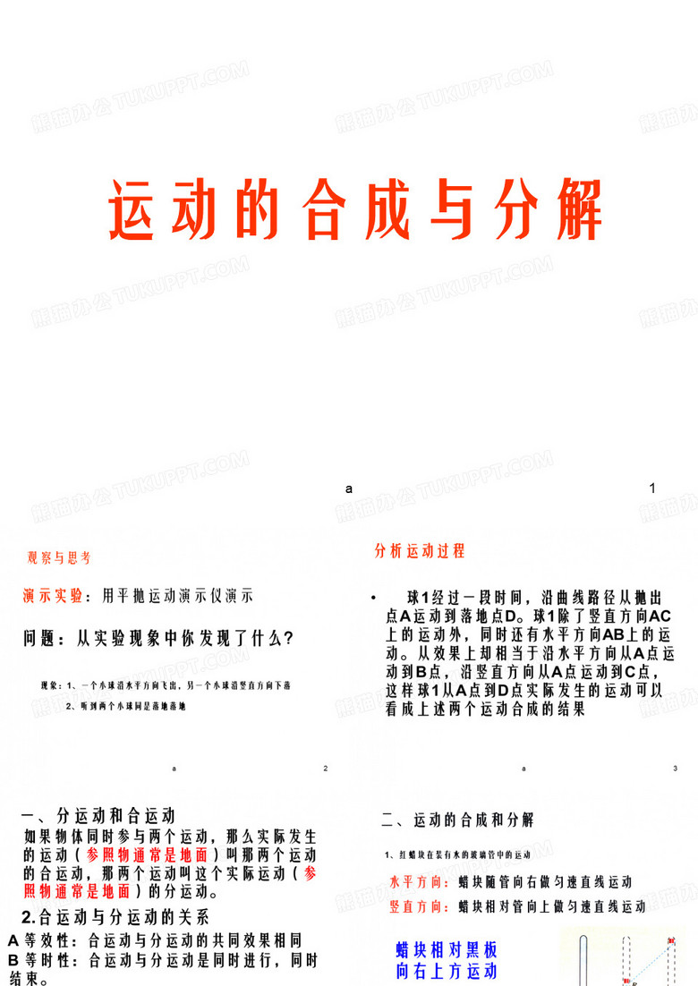 运动的合成与分解