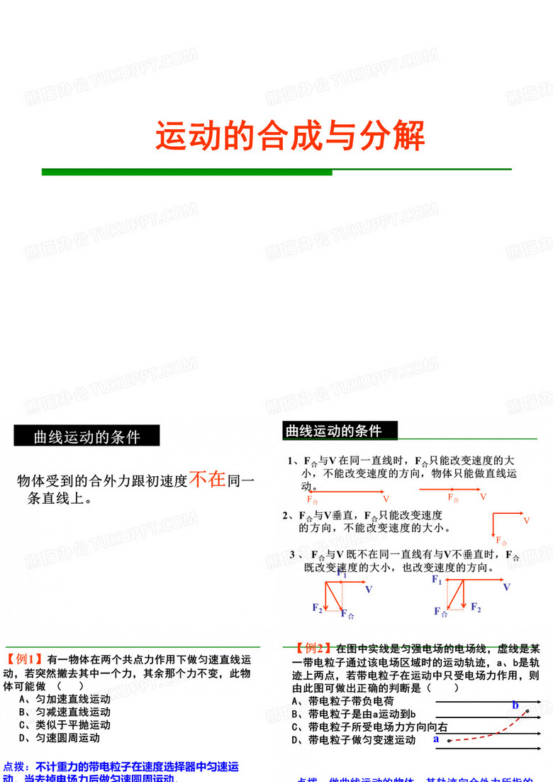 运动的合成与分解