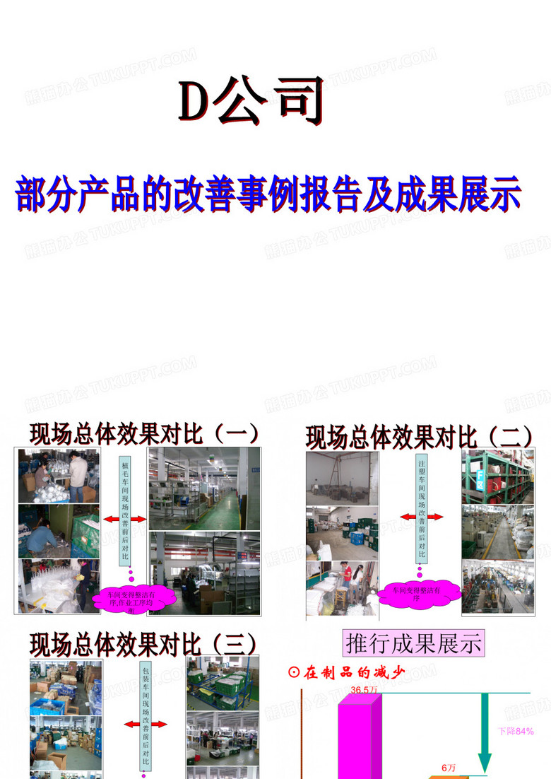 植毛车间现场改善前后对比