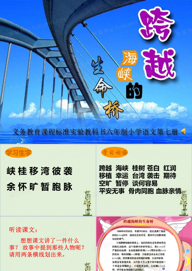 《跨越海峡的生命桥》新
