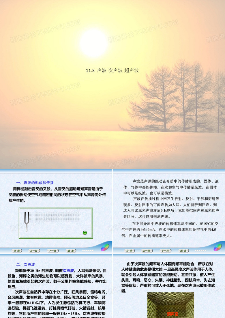 11.3  声波 次声波 超声波