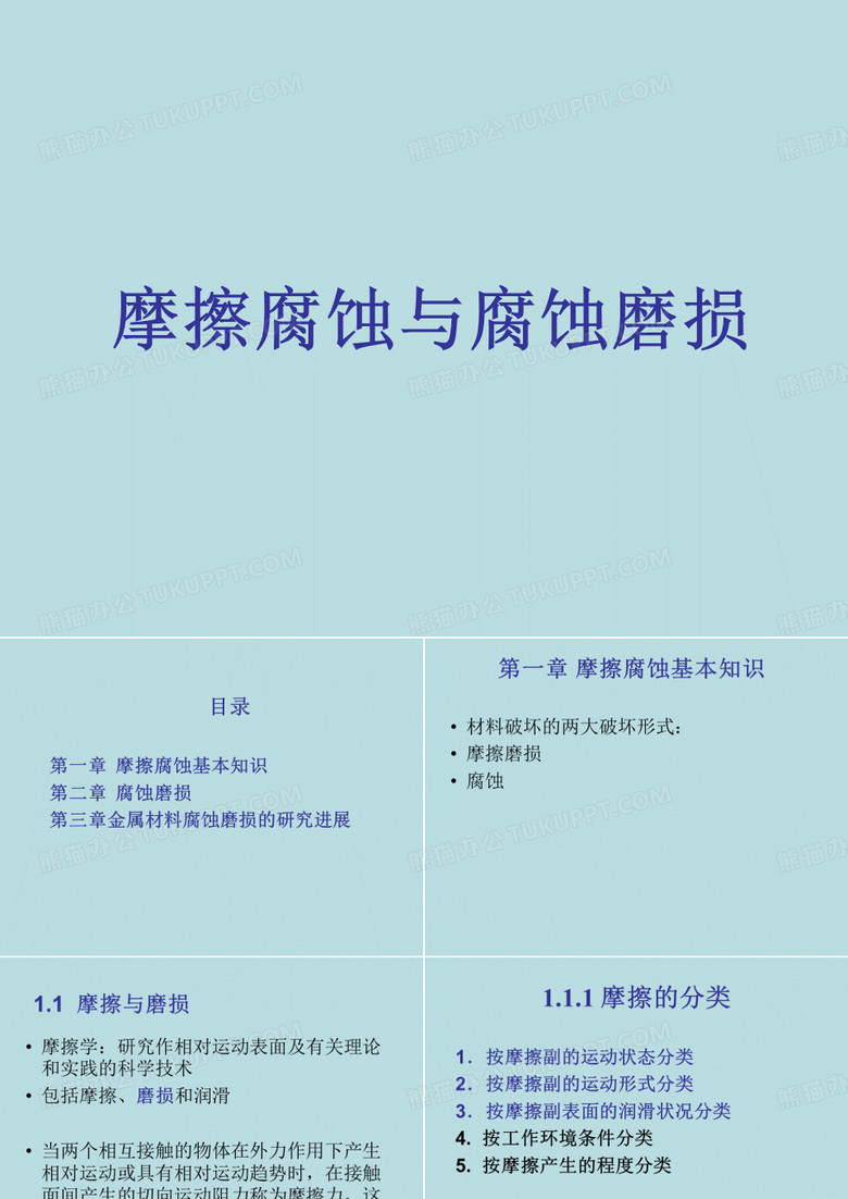 摩擦腐蚀与腐蚀磨损ppt