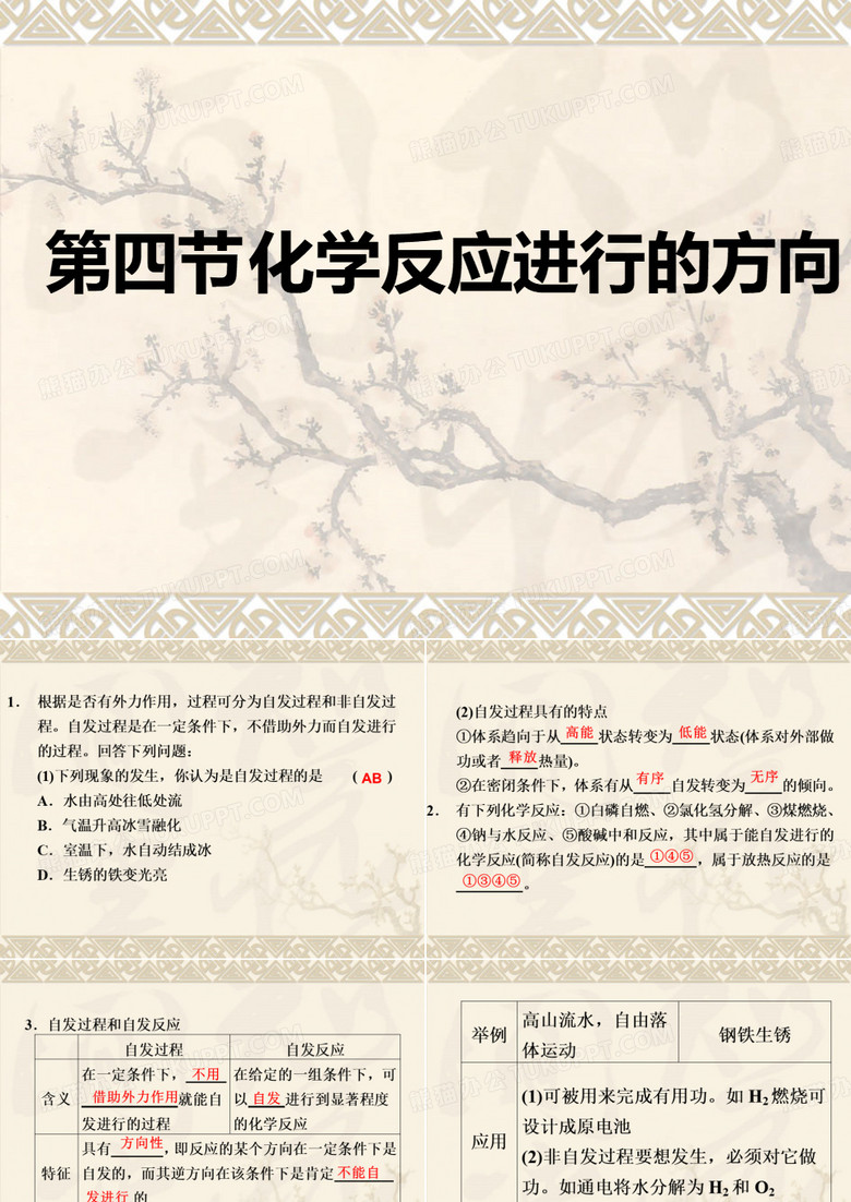 化学反应进行的方向
