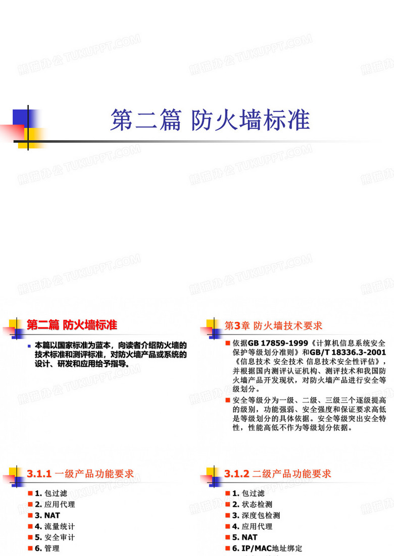 防火墙与入侵检测技术 3 防火墙技术要求