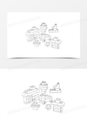 积木卡通图片素材