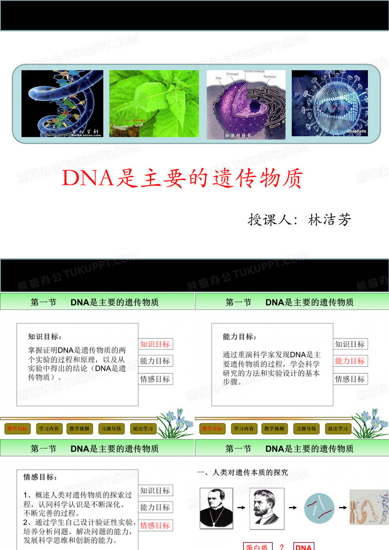 DNA是主要的遗传物质