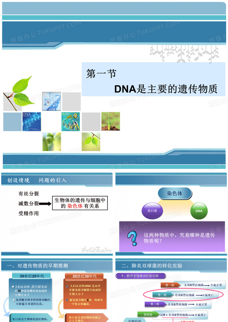 DNA是主要的遗传物质