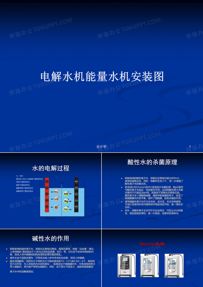 电解水机能量水机安装图PPT学习教案