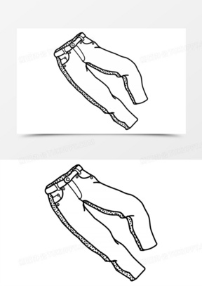 卡通裤子图片素材